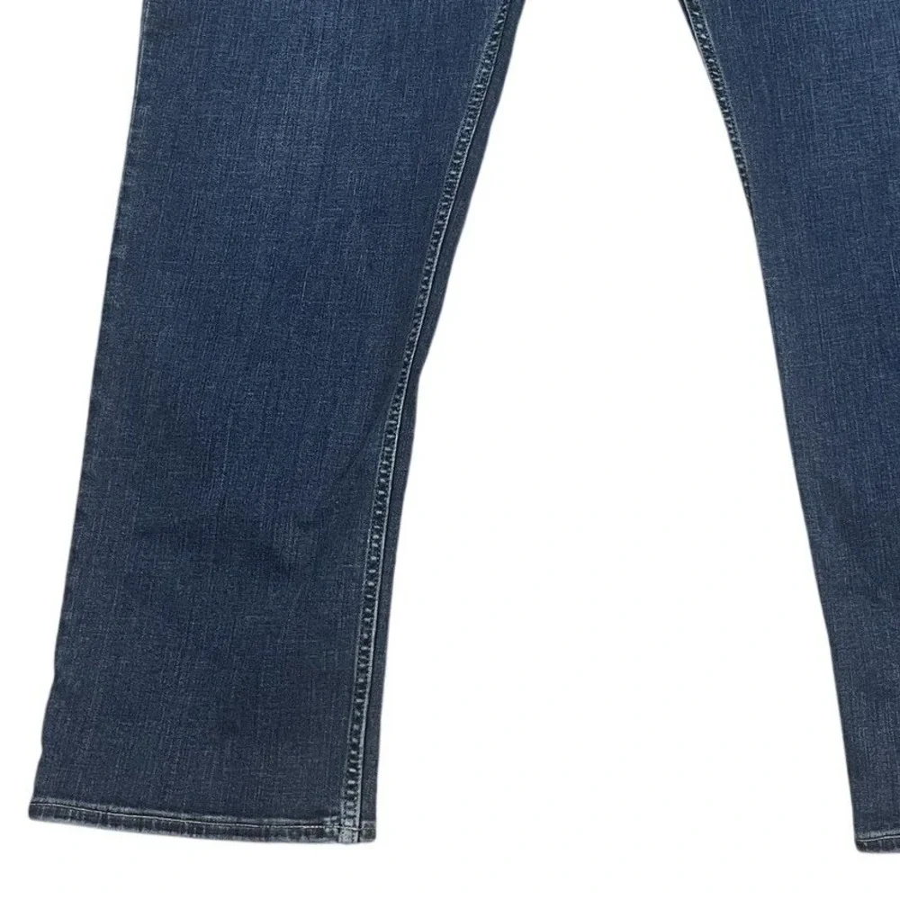 Banana‎ Republic Jeans Mens 44x34 Blue Skinny Fit Stretch Denim Pants Distressed